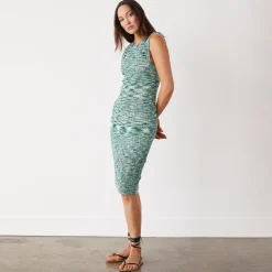 MONROW Space-dye Tank Dress GREENMULTI Cheap